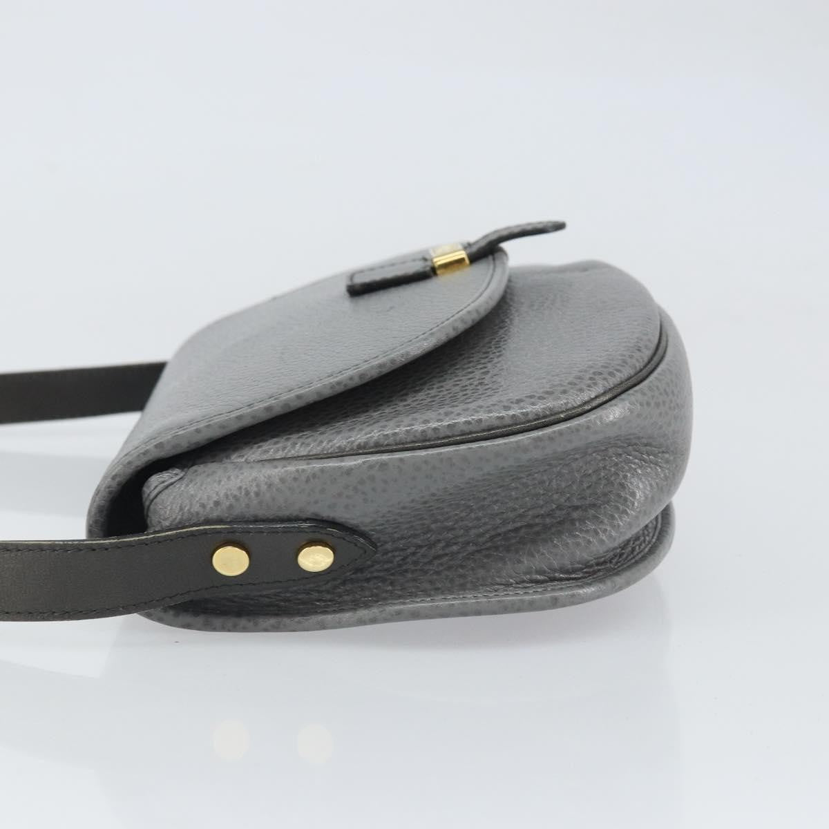 Christian Dior CD Shoulder bag Leather, GRAY, LEATHER, Shoulder bag