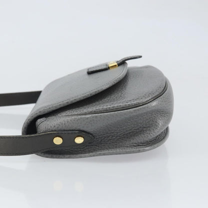 Christian Dior CD Shoulder bag Leather, GRAY, LEATHER, Shoulder bag