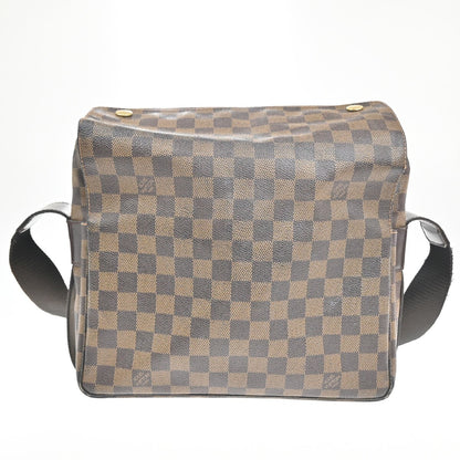 Louis Vuitton Naviglio Handbag Damier, BROWN, CANVAS, Shoulder bag