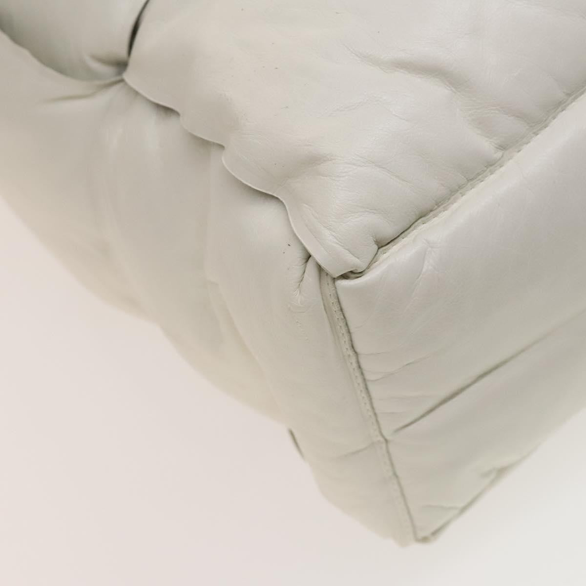 Bottega Veneta Squash Tote Padded Maxi Intrecciato Leather, WHITE, LEATHER, Tote bag