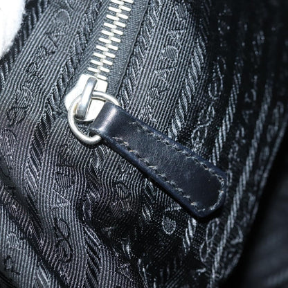 Prada Zip Hobo Tessuto with Leather, BLACK, NYLON, Shoulder bag