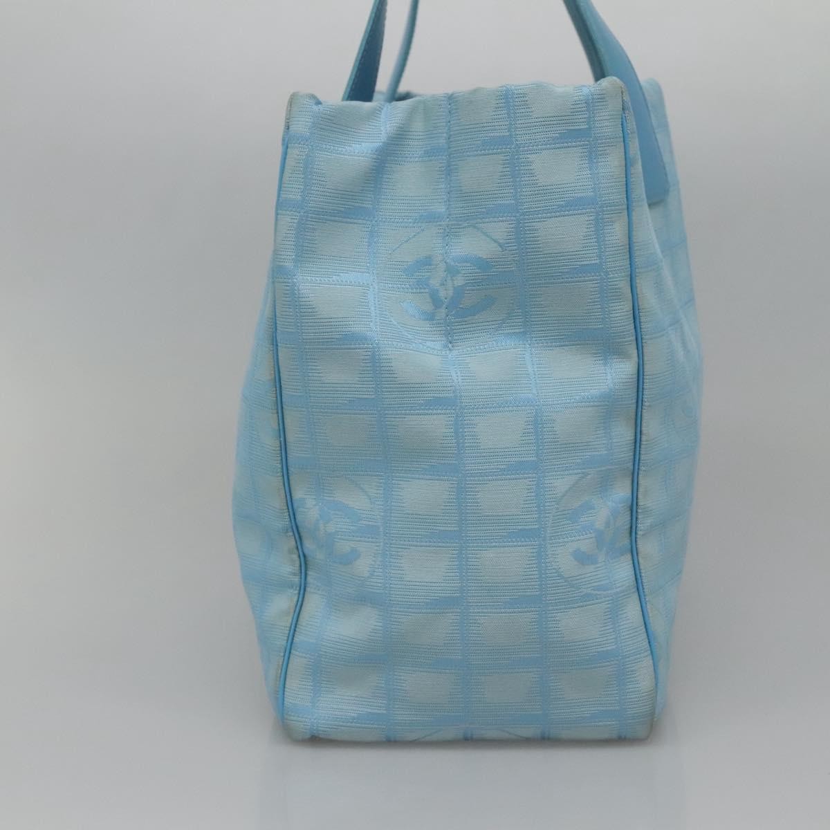 Chanel Travel Line Tote Nylon, BLUE, NYLON, Tote bag