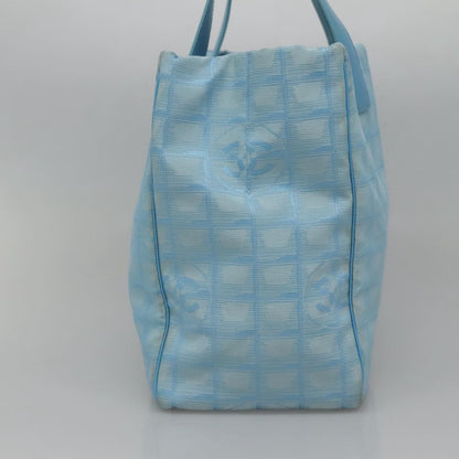Chanel Travel Line Tote Nylon, BLUE, NYLON, Tote bag
