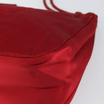 Prada Vintage Shoulder Bag Satin, RED, SILK, Shoulder bag