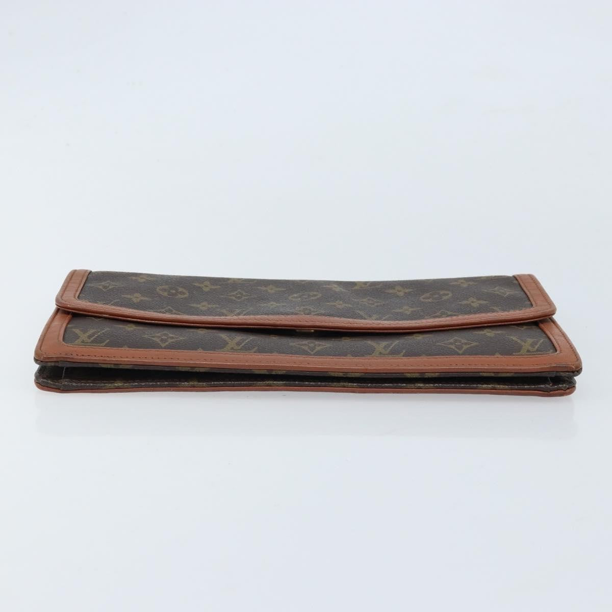 Louis Vuitton Dame Pochette Monogram Canvas, BROWN, CANVAS, Clutche & pouche