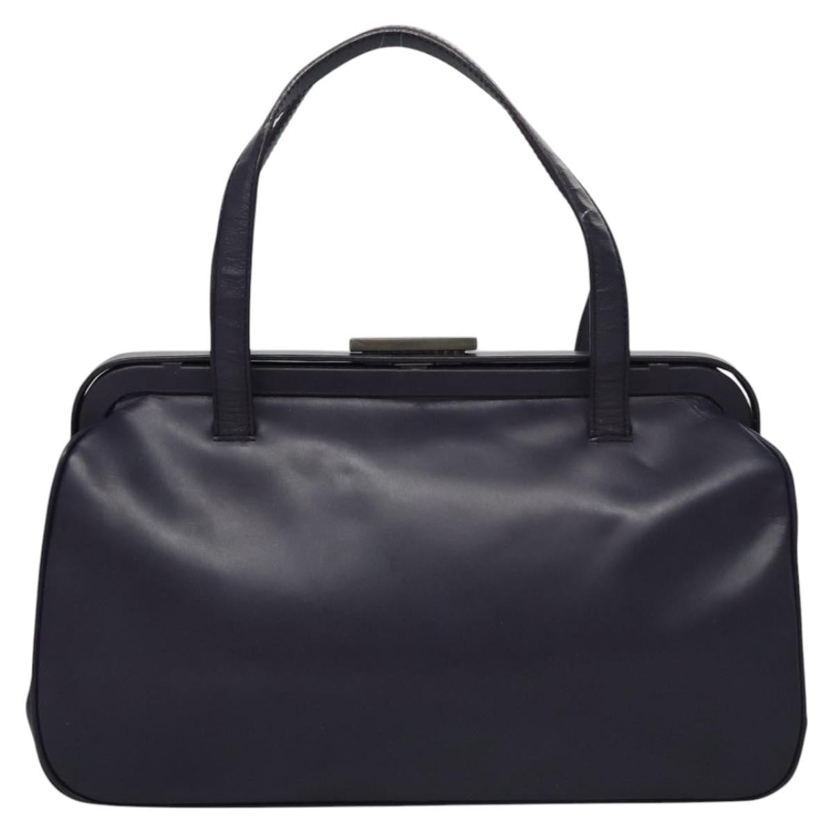 Prada Vintage Handbag Leather, PURPLE, LEATHER, Handbag