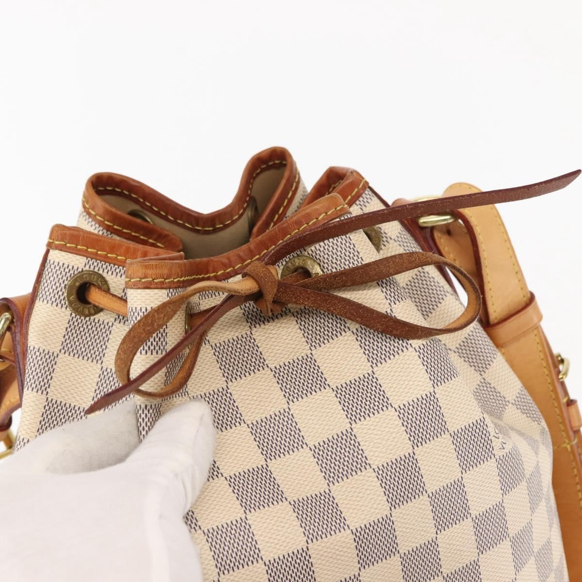 Louis Vuitton Noe Handbag Damier, BEIGE, CANVAS, Crossbody bag