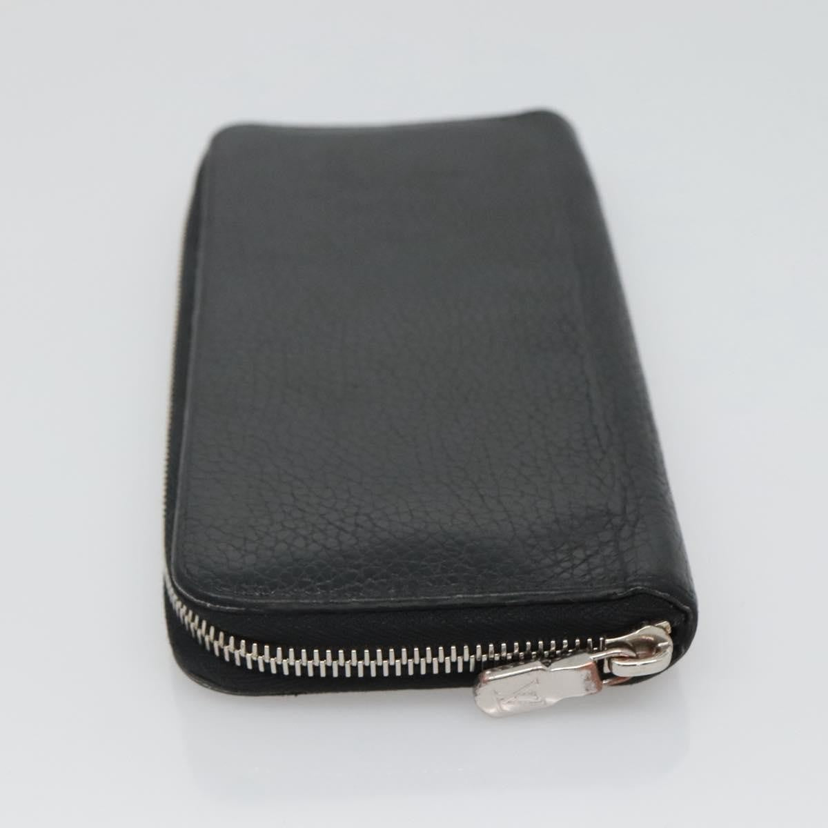 Louis Vuitton Zippy wallet vertical Taurillon Leather, BLACK, LEATHER, Wallets