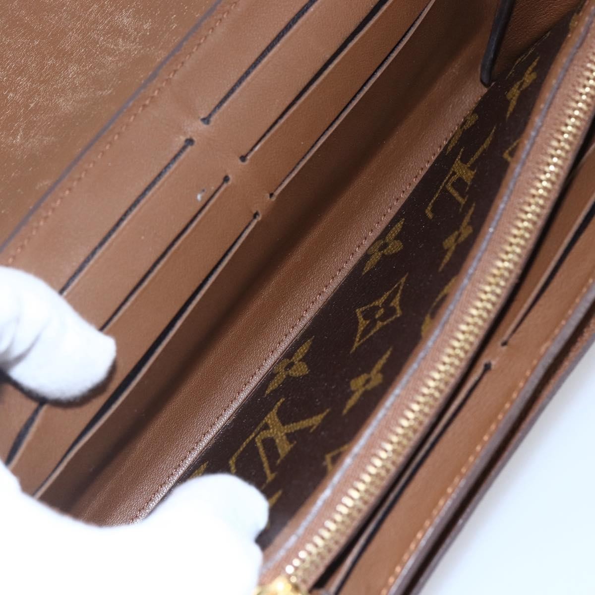 Louis Vuitton Elysee Wallet Monogram Canvas and Leather, CAMEL, CANVAS, Wallets