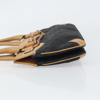 Gucci Horsebit Bracket Tote GG Canvas, BLACK, CANVAS, Tote bag