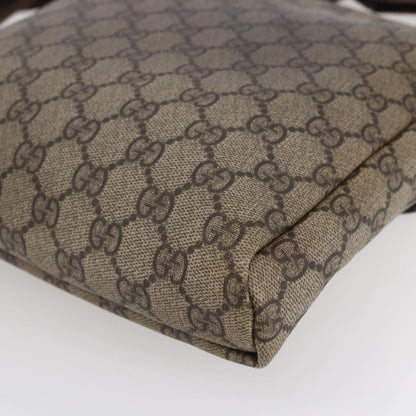 Gucci Flap Messenger GG Coated Canvas, BEIGE, CANVAS, Shoulder bag