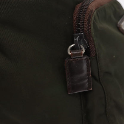 Prada Front Pocket Backpack Tessuto, Khaki, Nylon, Backpack
