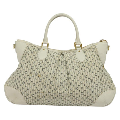 Louis Vuitton Marina Handbag Mini Lin Croisette, BEIGE, CANVAS, Handbag