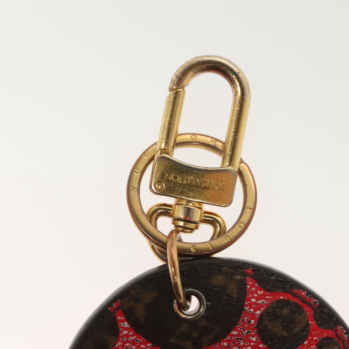 Louis Vuitton Pumpkin Bag Charm and Key Holder Yayoi Kusama Pumpkins Leather, BROWN, CANVAS, Charms and Keychains