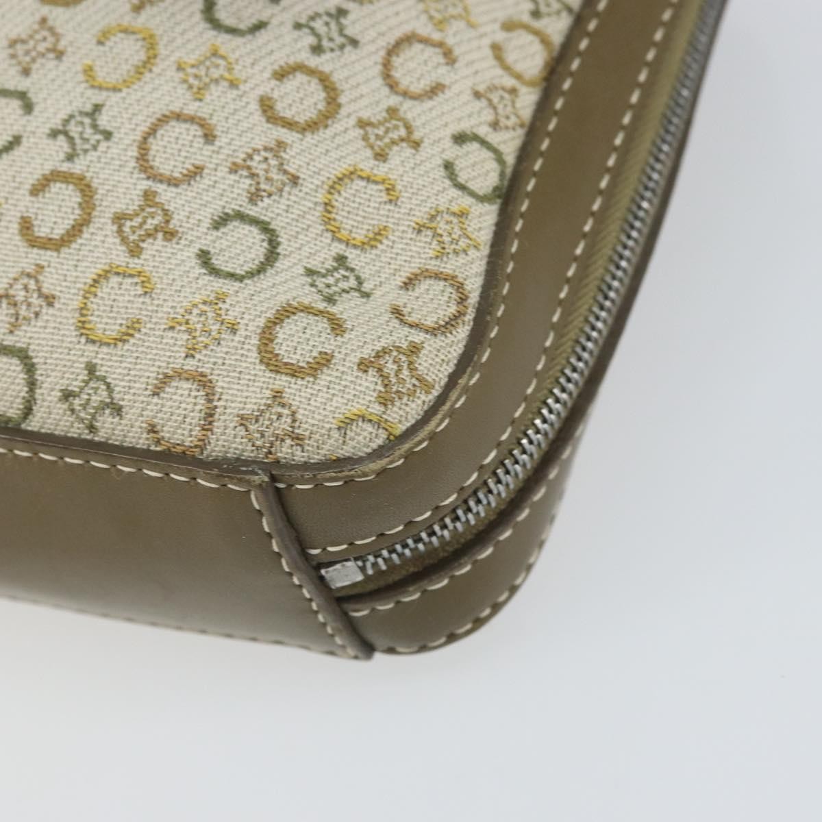 Celine C Macadam Shoulder bag Canvas, KHAKI, CANVAS, Shoulder bag
