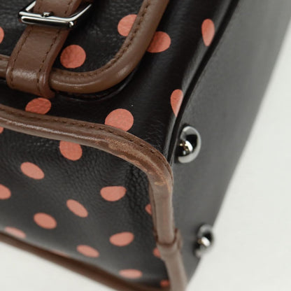 Loewe Cruz Bag Printed Leather, BROWN, LEATHER, Handbag