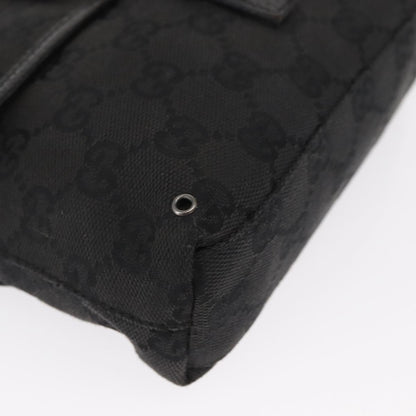 Gucci Vintage Jackie Waist Bag GG Canvas, BLACK, CANVAS, Shoulder bag