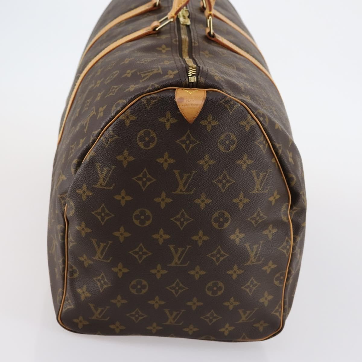Louis Vuitton Keepall Bag Monogram Canvas, BROWN, CANVAS, Travel bag