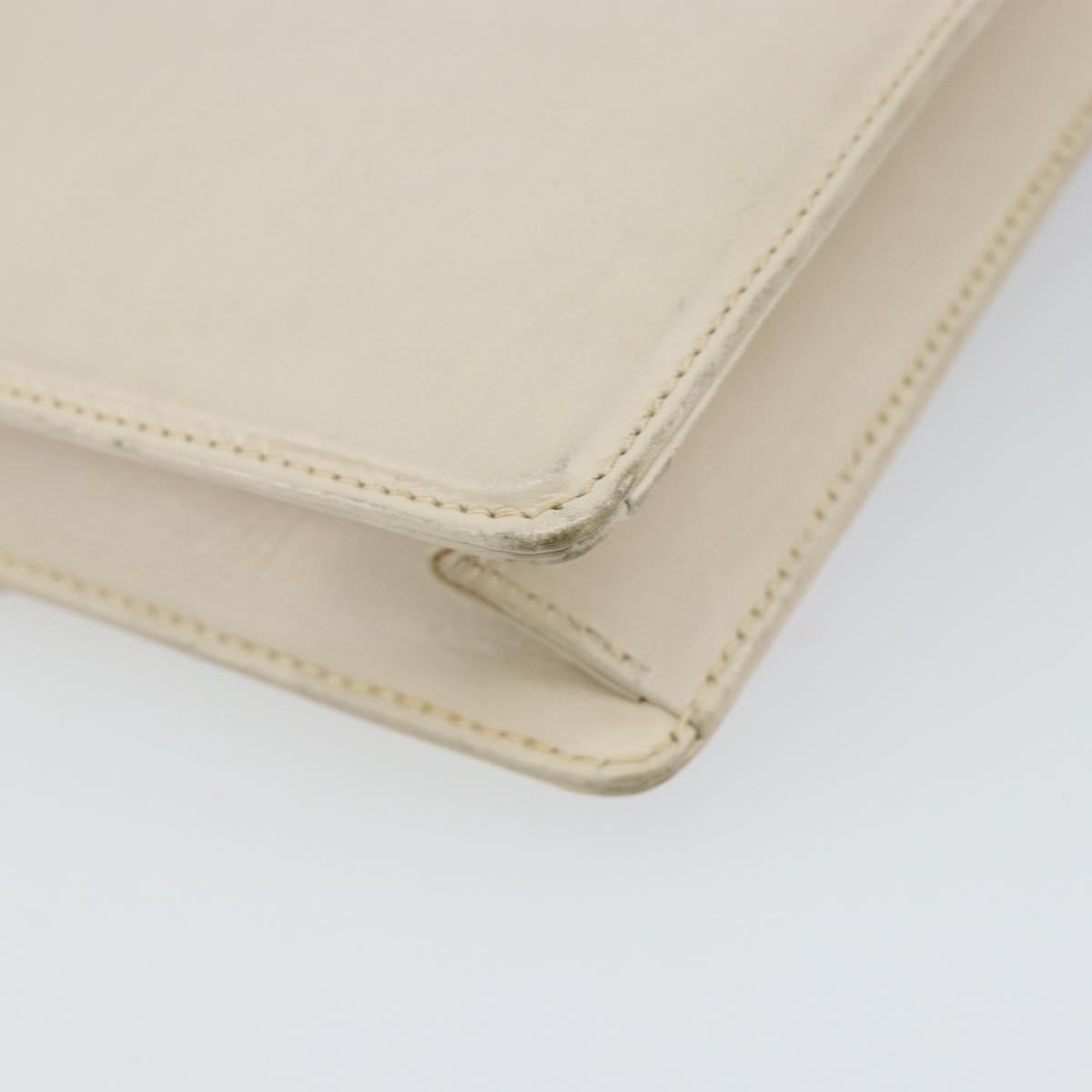 Gucci Vintage clutch Bag Leather, WHITE, LEATHER, Clutche & pouche
