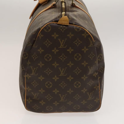 Louis Vuitton Keepall Bag Monogram Canvas, BROWN, CANVAS, Travel bag