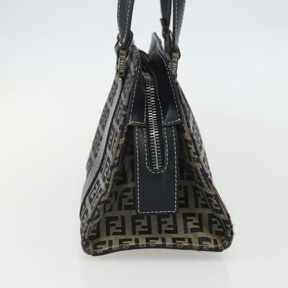 Fendi Vintage Satchel Zucchino Canvas, NAVY, CANVAS, Handbag