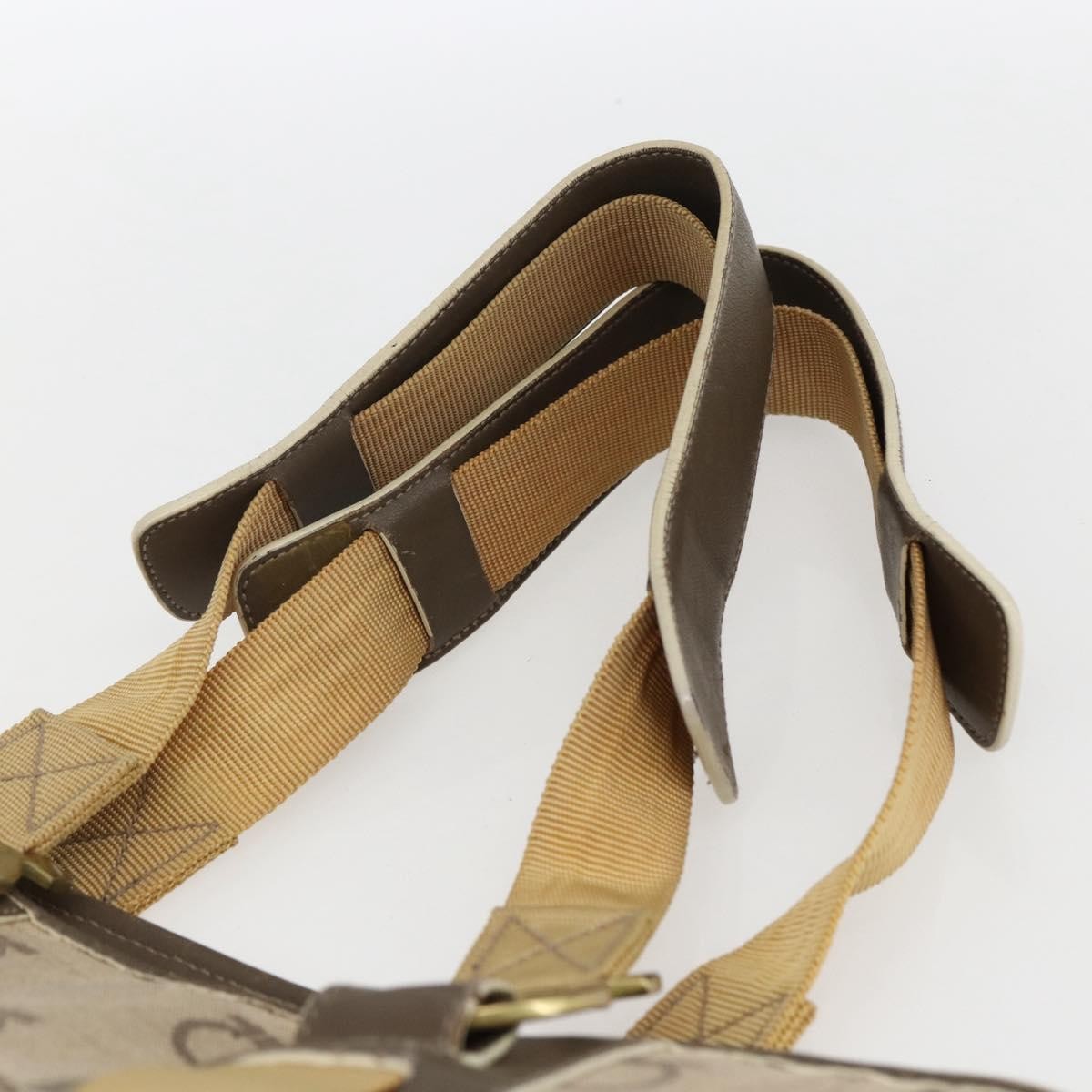 Salvatore Ferragamo Gancini handbag Canvas, BEIGE, CANVAS, Handbag