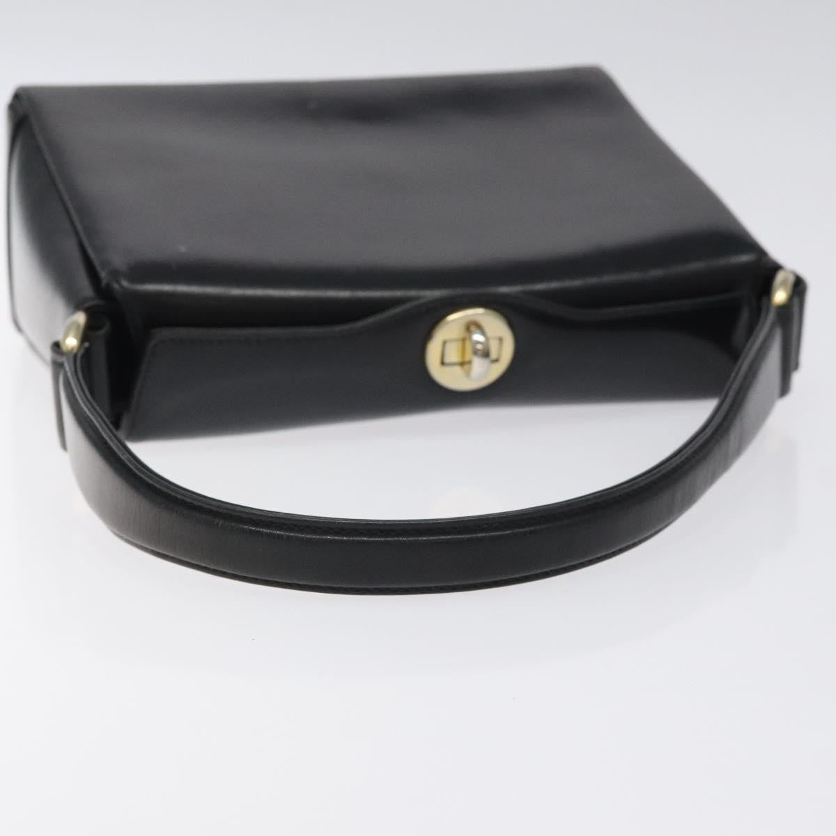 Gucci Vintage Convertible Box Crossbody Bag Leather, BLACK, LEATHER, Handbag