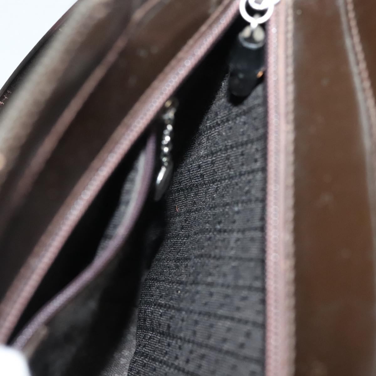 Gucci Vintage Bamboo Handle Bag Nylon, BROWN, NYLON, Handbag