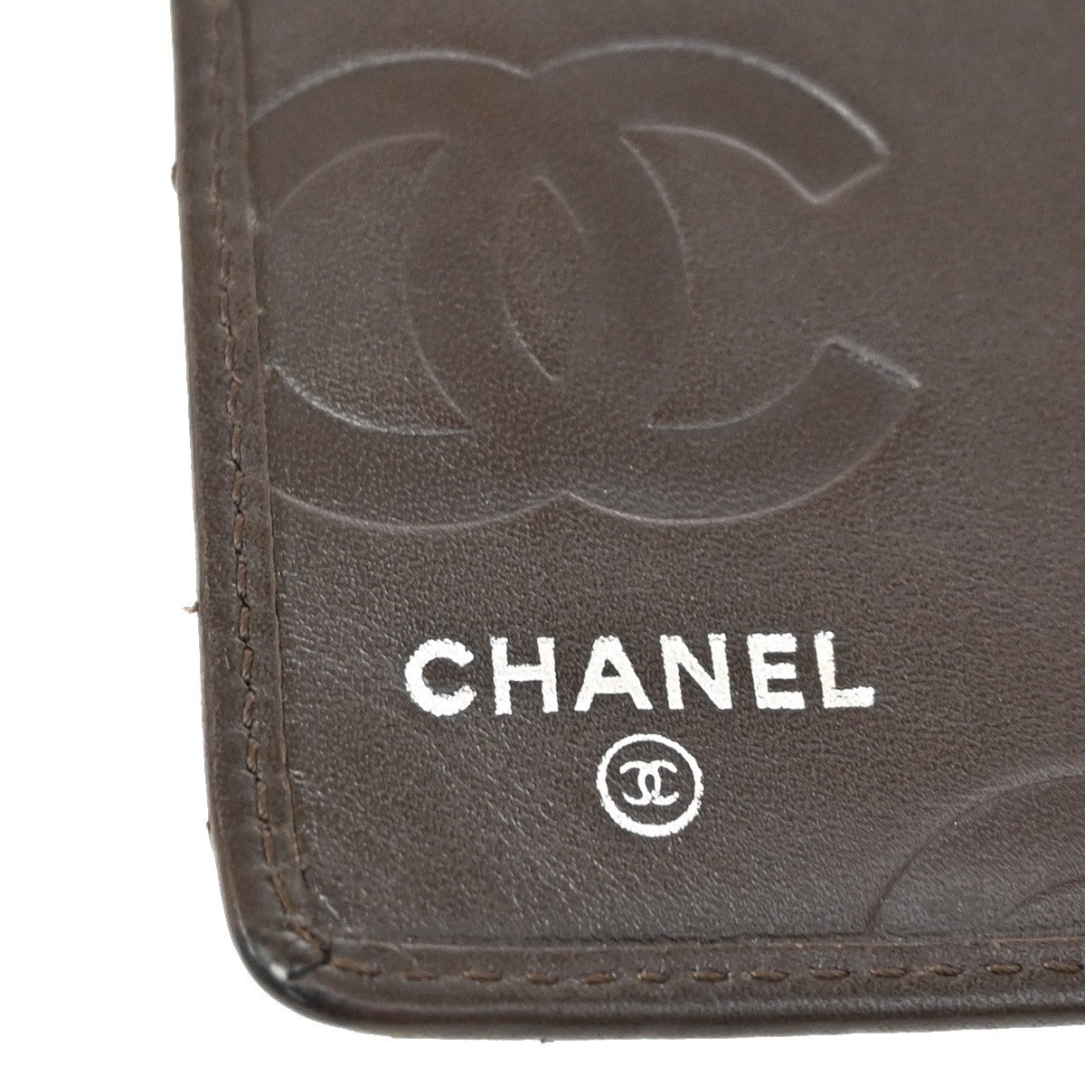 Chanel Cambon Zip Around Wallet Quilted Lambskin, BROWN, PATENT_LEATHER, Wallets