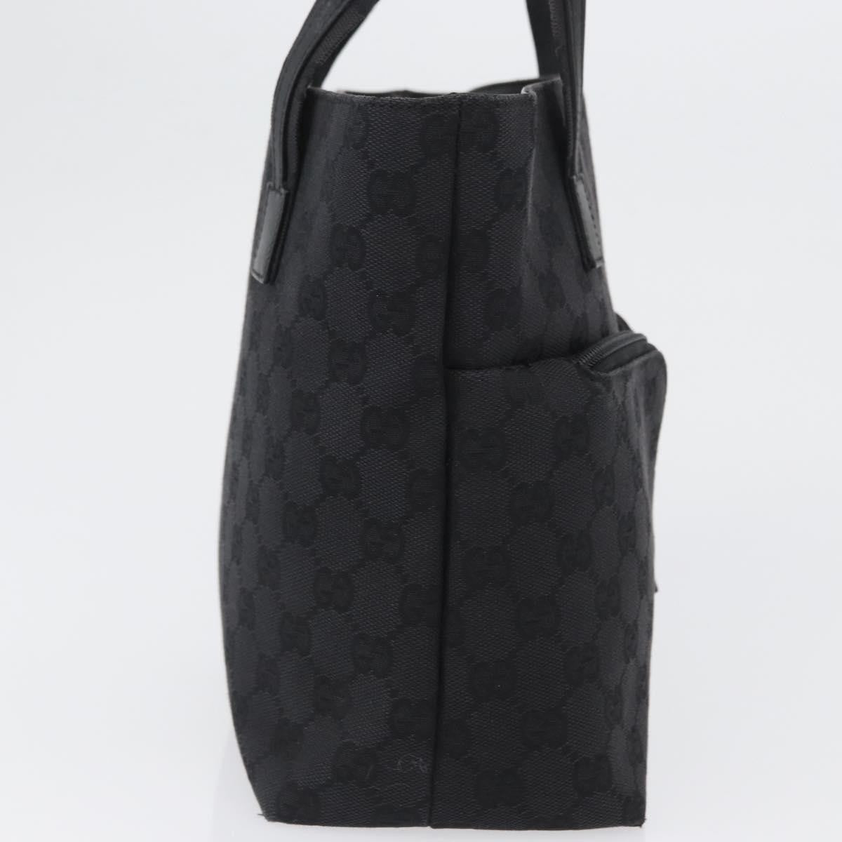 Gucci Double Pocket Tote GG Canvas, BLACK, CANVAS, Handbag