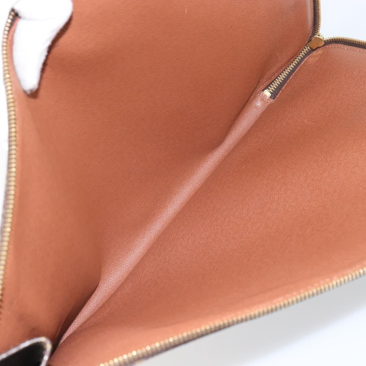Louis Vuitton Poche Documents Monogram Canvas, BROWN, CANVAS, Briefcase