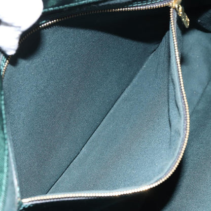 Louis Vuitton Dersou Bag Taiga Leather and Canvas, GREEN, LEATHER, Shoulder bag