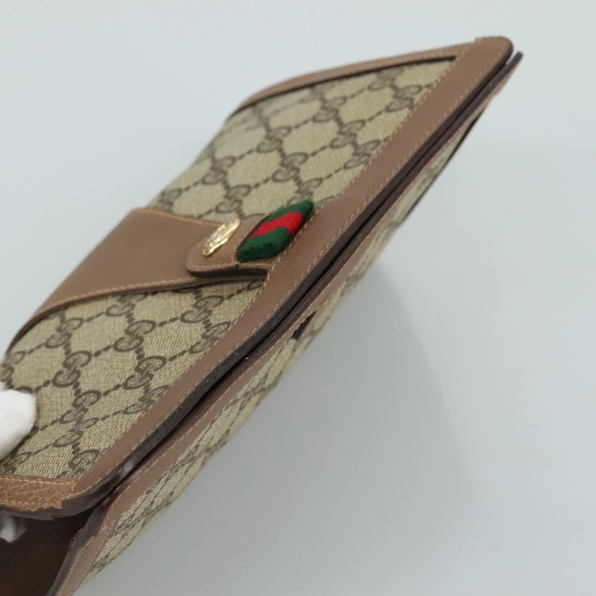 Gucci Vintage old clutch Canvas, BEIGE, PVC, Clutche & pouche