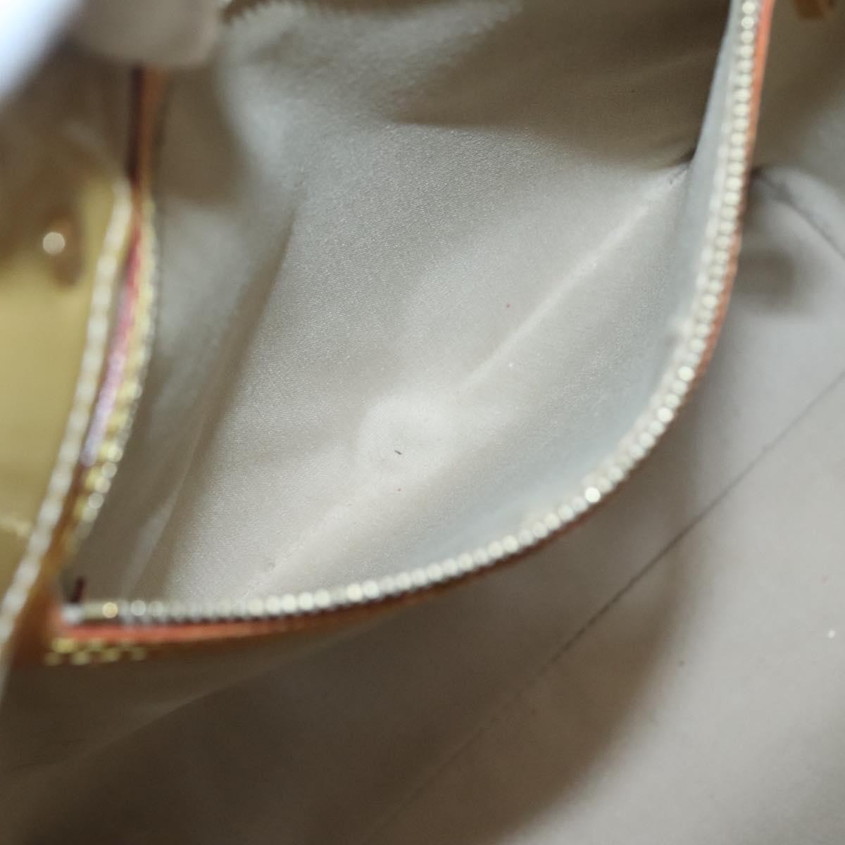 Louis Vuitton Reade Handbag Monogram Vernis, Beige, Patent Leather, Handbag