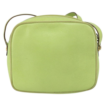 Salvatore Ferragamo Vala Shoulder Bag Leather, GREEN, LEATHER, Shoulder bag