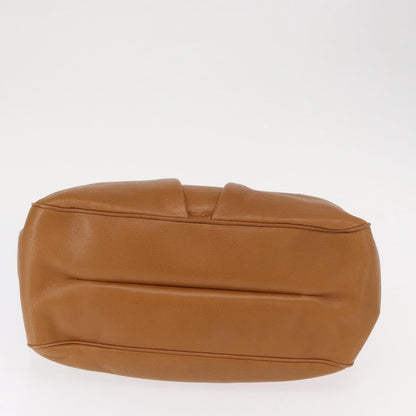 Salvatore Ferragamo Gancini Shoulder Bag Leather, BROWN, LEATHER, Shoulder bag