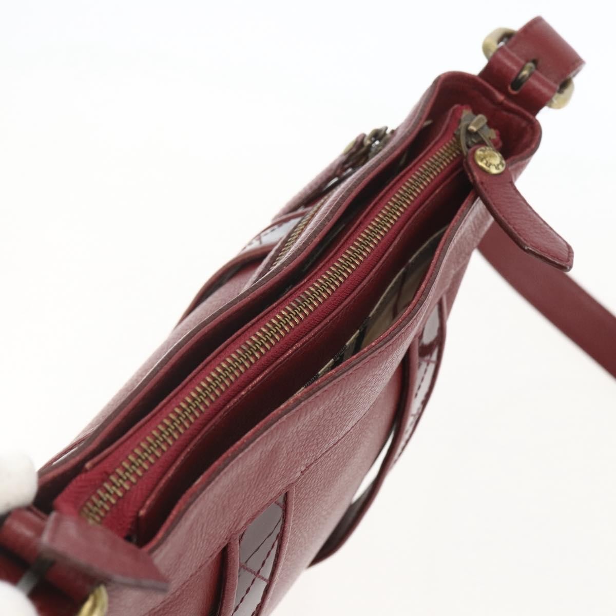 Burberry Vintage Shoulder Bag Leather, RED, LEATHER, Shoulder bag
