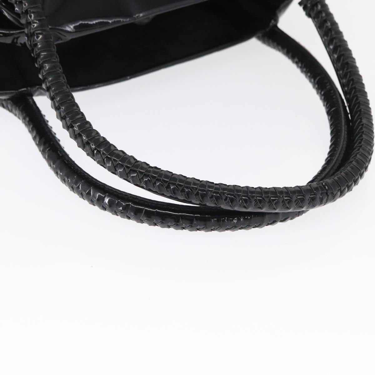 Salvatore Ferragamo Gancini Tote Patent leather, BLACK, PATENT_LEATHER, Tote bag