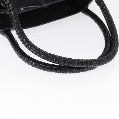 Salvatore Ferragamo Gancini Tote Patent leather, BLACK, PATENT_LEATHER, Tote bag