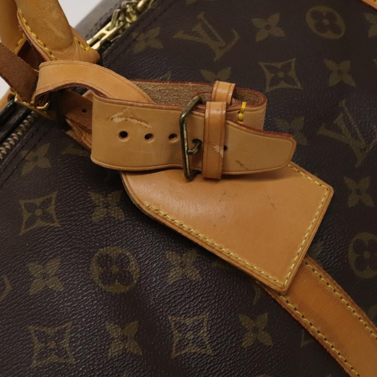 Louis Vuitton Keepall Bag Monogram Canvas, BROWN, CANVAS, Travel bag
