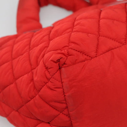 Chanel Coco Cocoon Reversible Tote Quilted Nylon, RED, NYLON, Tote bag