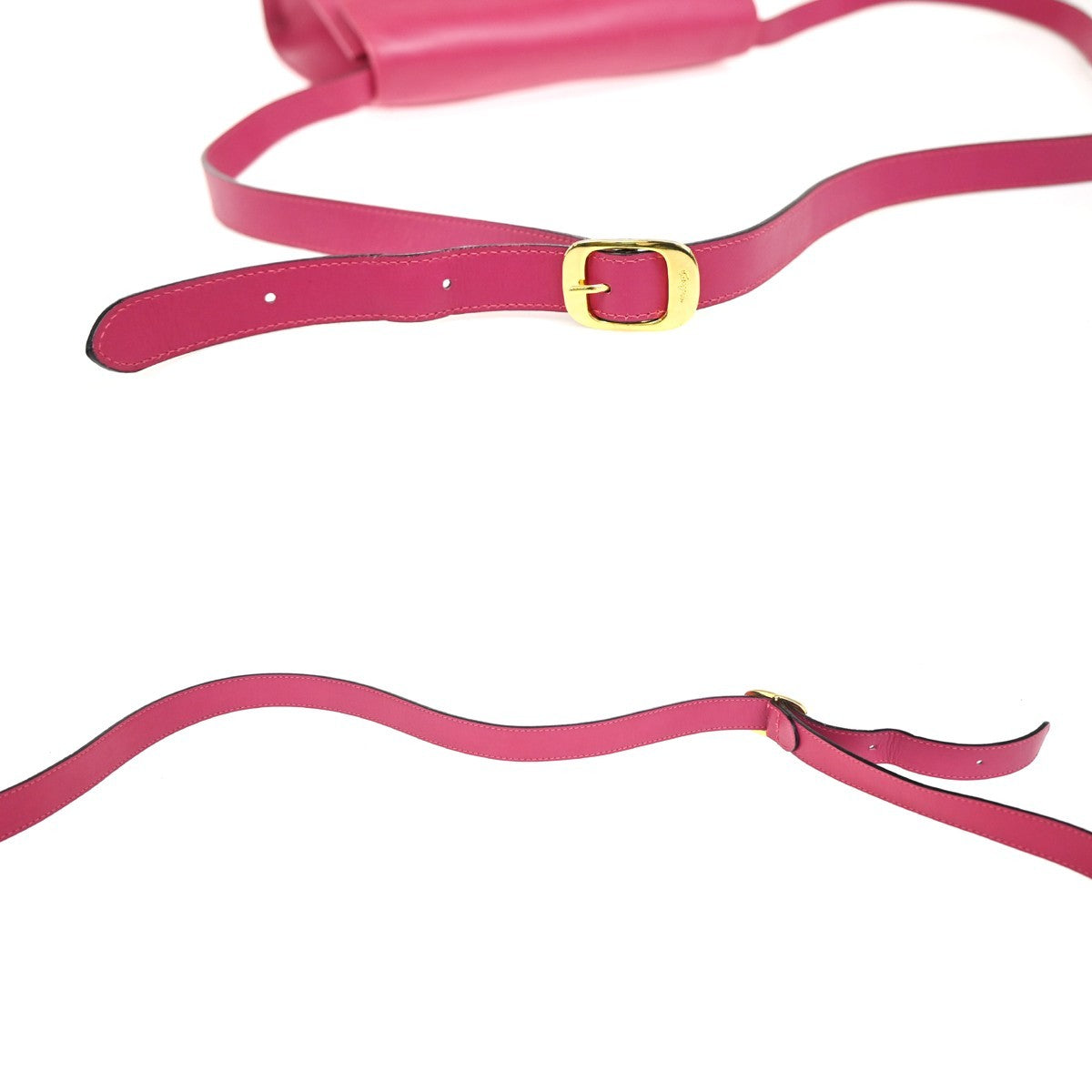 Salvatore Ferragamo Vintage Shoulder Bag Leather, PINK, LEATHER, Shoulder bag