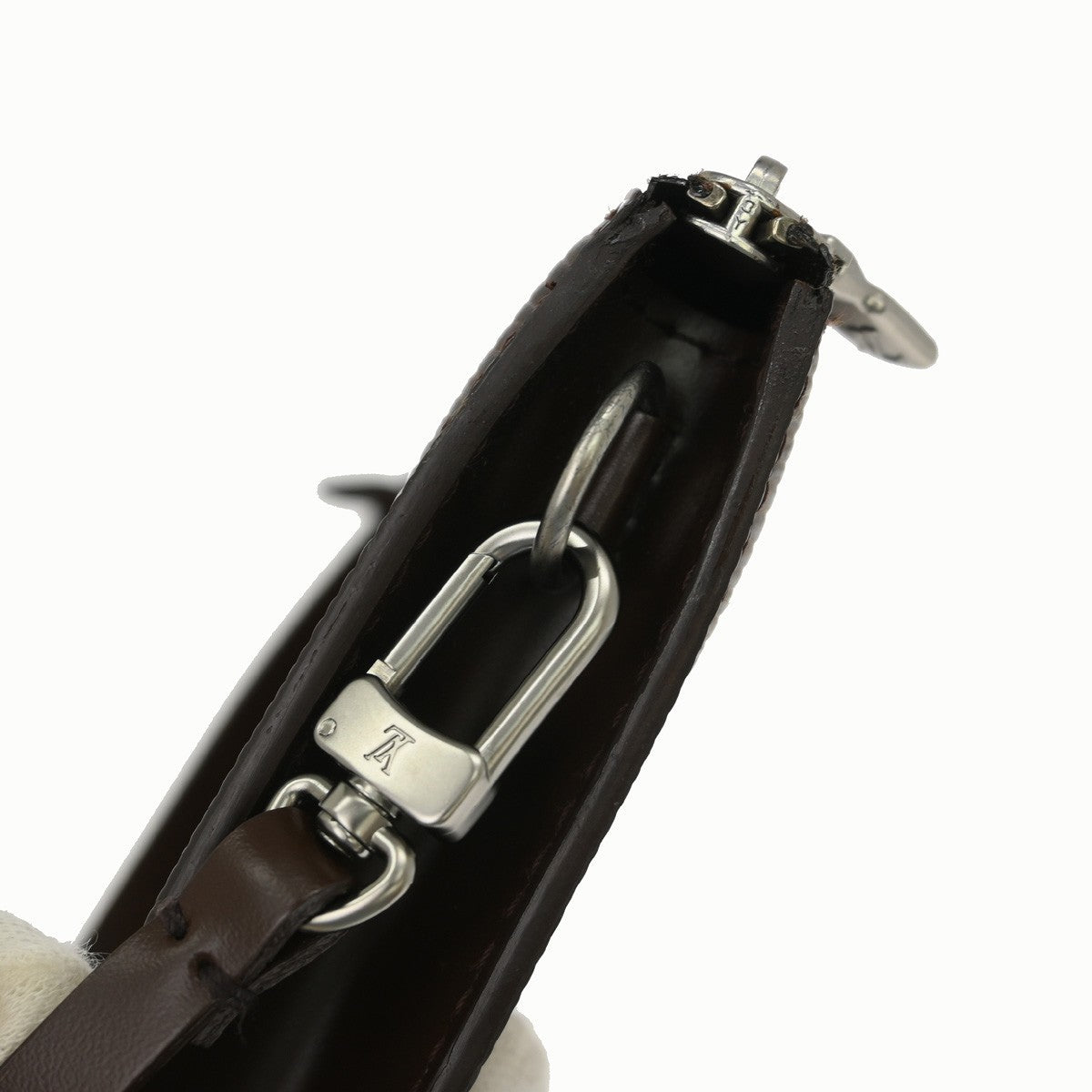 Louis Vuitton Pochette Accessoires Epi Leather, Brown, Leather, Clutch