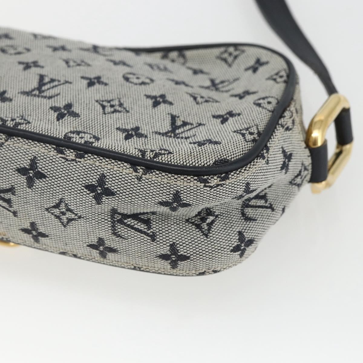 Louis Vuitton Juliette Crossbody Bag Mini Lin, BLUE, CANVAS, Shoulder bag