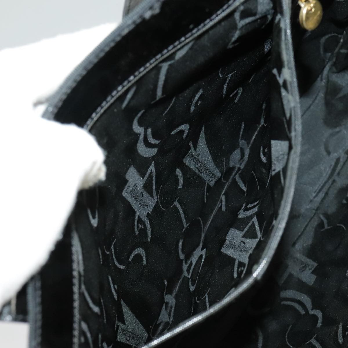 Salvatore Ferragamo Vala tote Canvas, BLACK, CANVAS, Tote bag