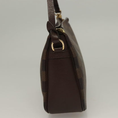 Louis Vuitton Trousse Make Up Bag Damier, BROWN, CANVAS, Clutche & pouche
