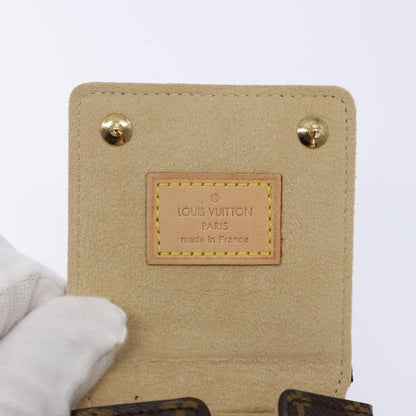 Louis Vuitton CASE JEWELRY BOX Canvas, BROWN, CANVAS, Wallets