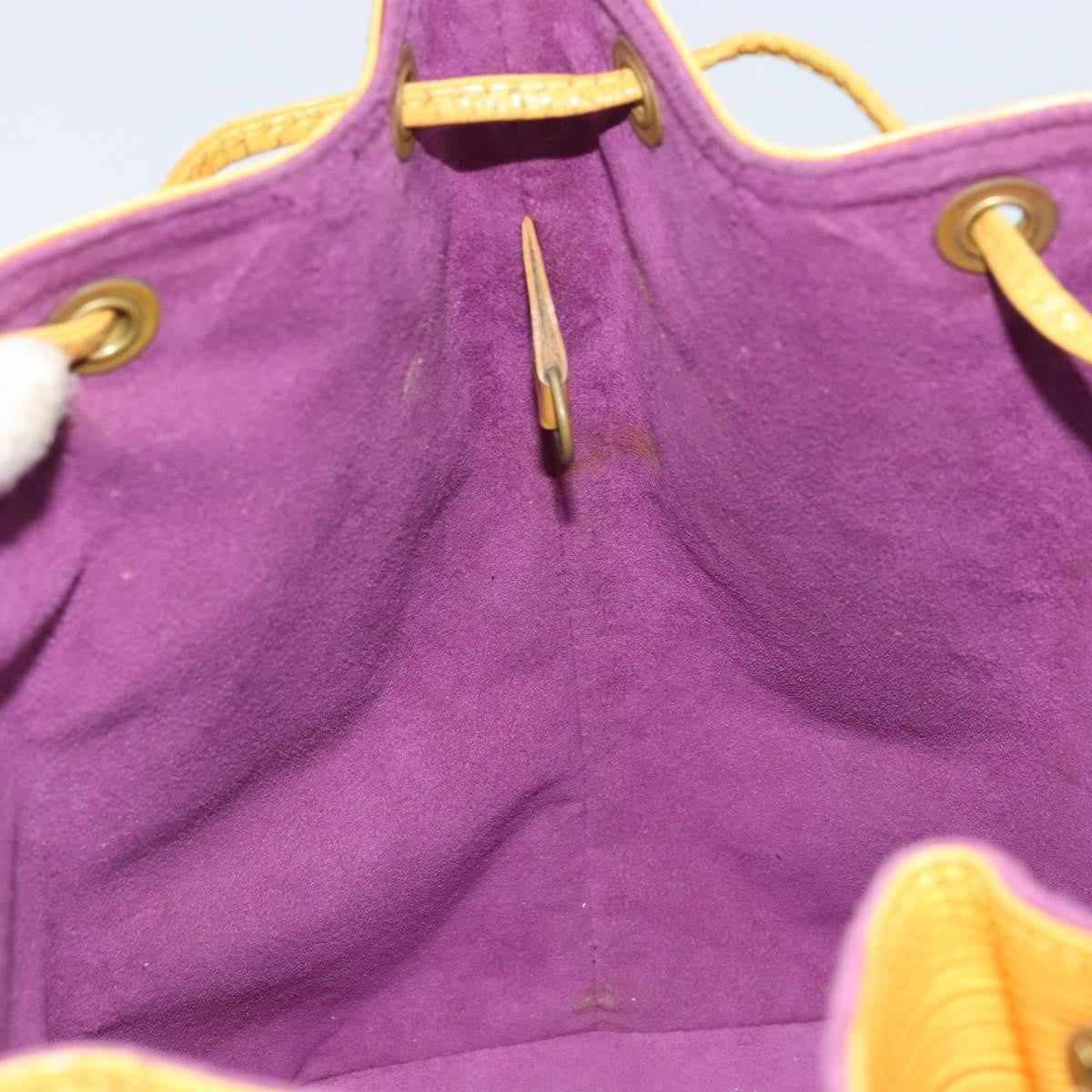Louis Vuitton Petit Noe Handbag Epi Leather, Yellow, Leather, Shoulder Bag