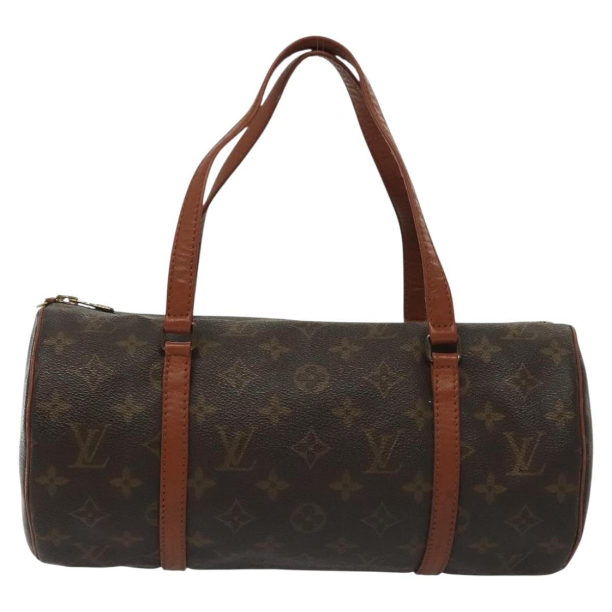 Louis Vuitton Papillon Handbag Monogram Canvas, BROWN, CANVAS, Handbag