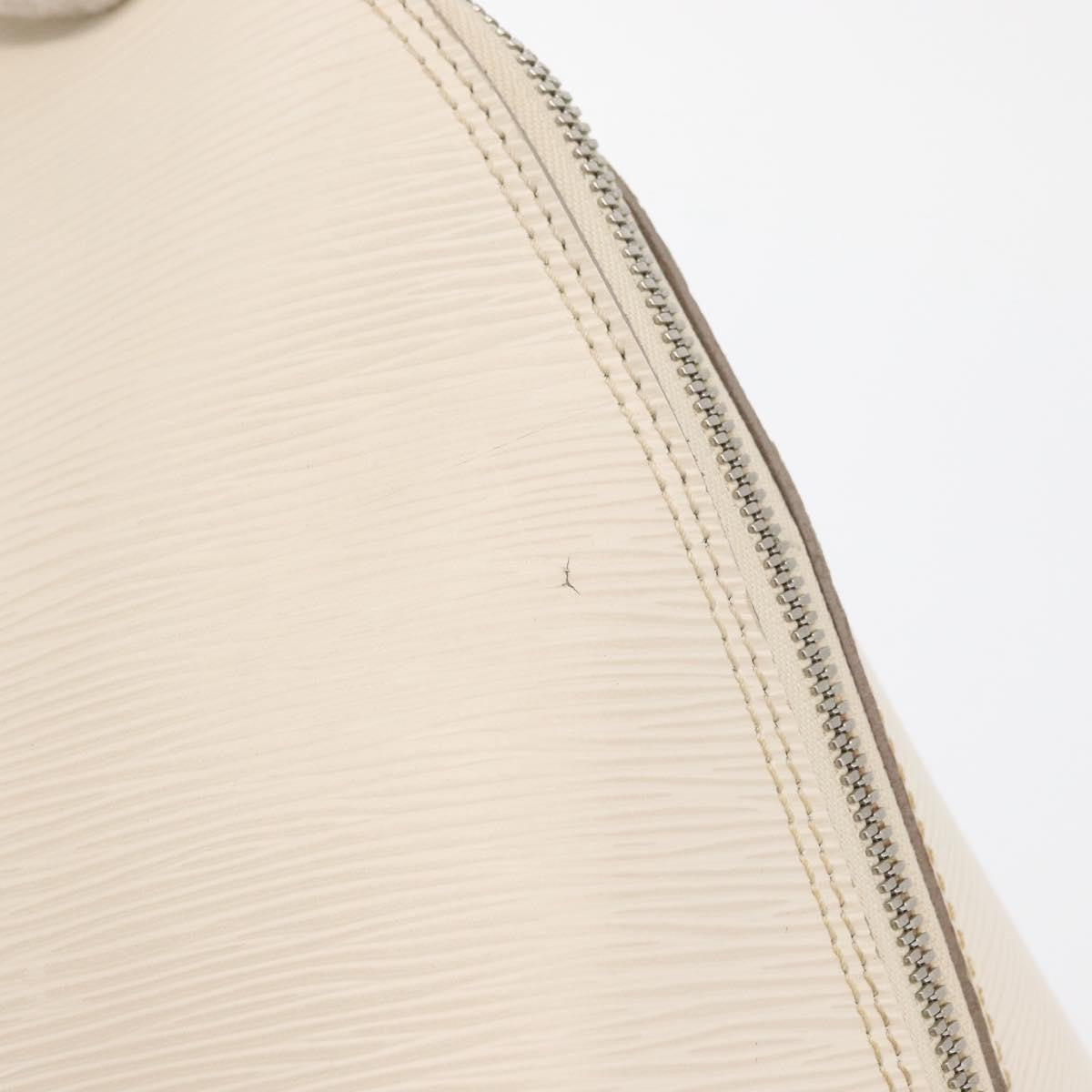 Louis Vuitton Alma Handbag Epi Leather, White, Leather, Handbag